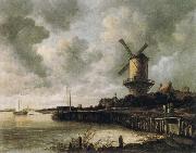 Jacob van Ruisdael The Windmill at Wijk bij Duurstede oil painting reproduction